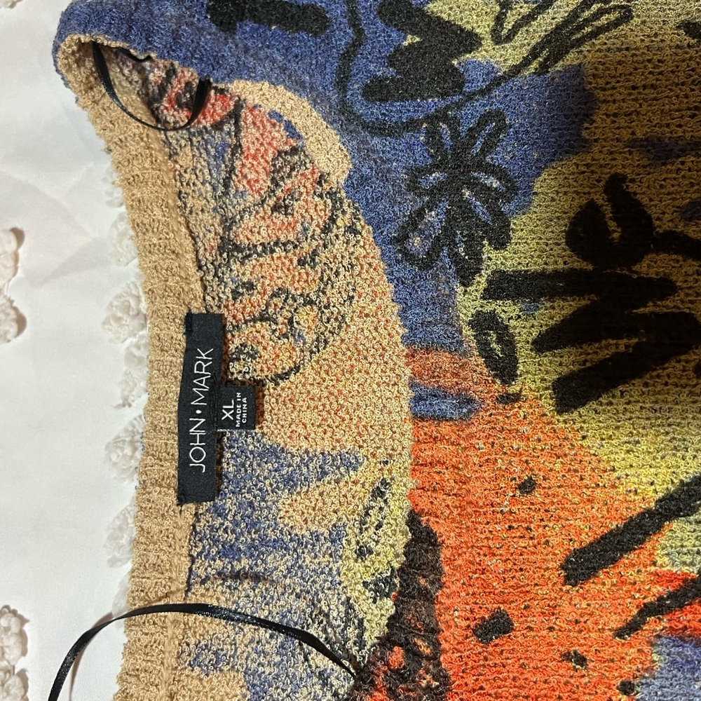 John Mark Multicolor Graphic Sweater - Picture 2 of 12